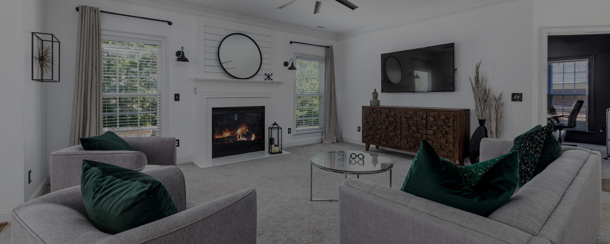 Living room with newly installed flooring from Barts Flooring