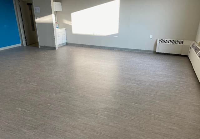 Trudeau Memorial Center - finished Luxury Vinyl Plank flooring